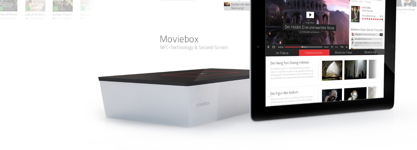Movinity movie Streaming concept Interface design movies and series second screen moviebox NFC High End UI flat Multimedia  tv
