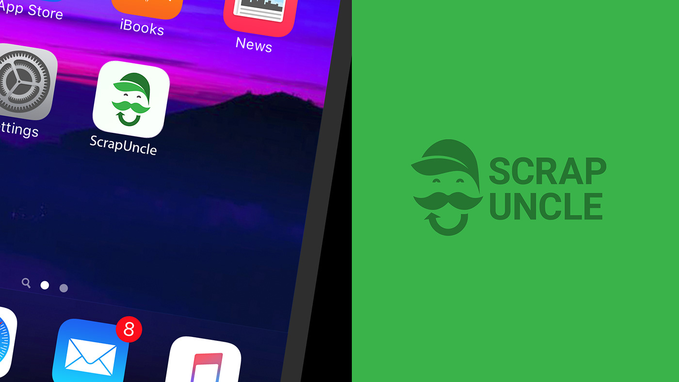 Scrap Uncle Logo Design App Icon