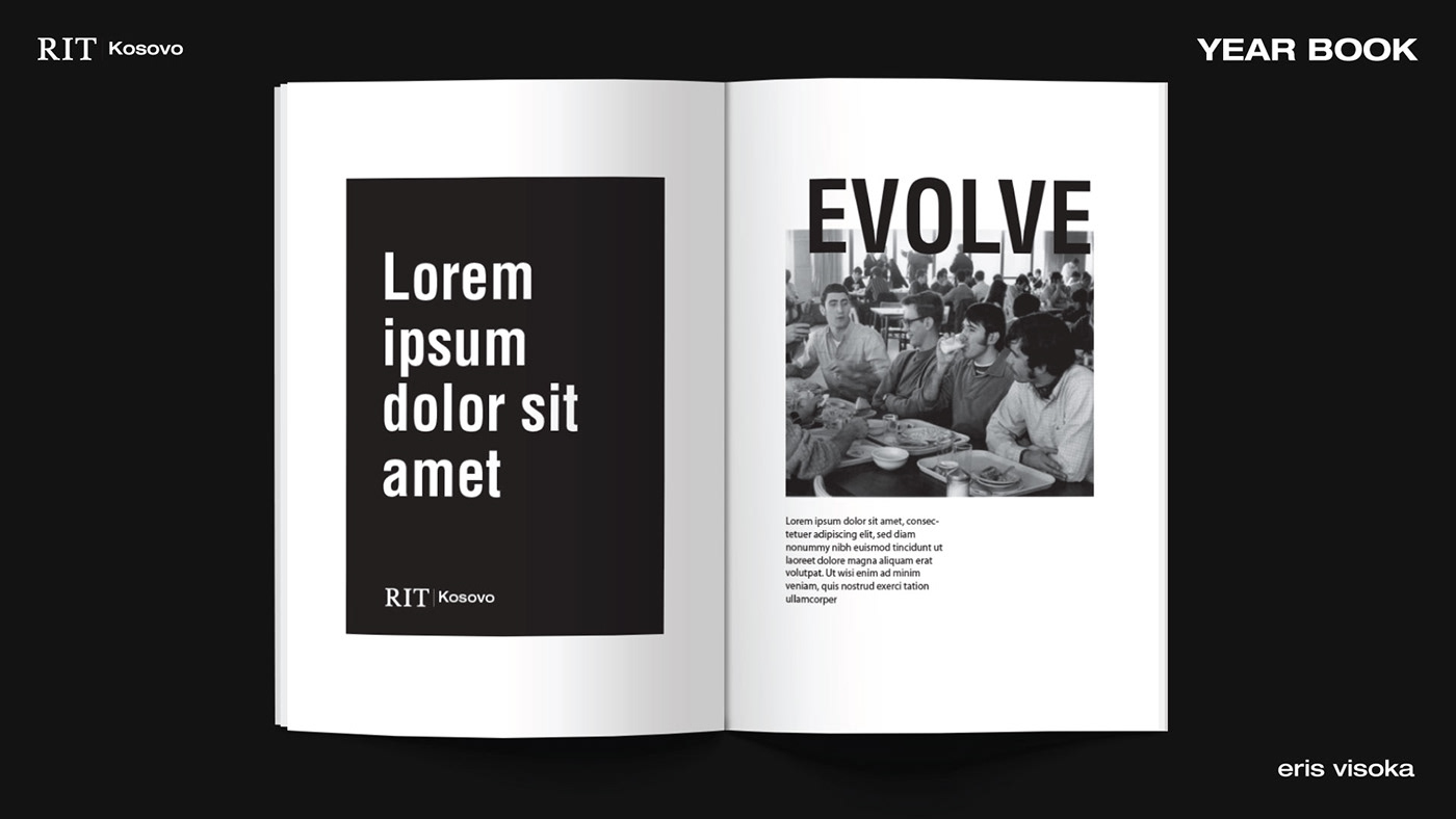 brand identity book black White Rebrand University Interior logo company