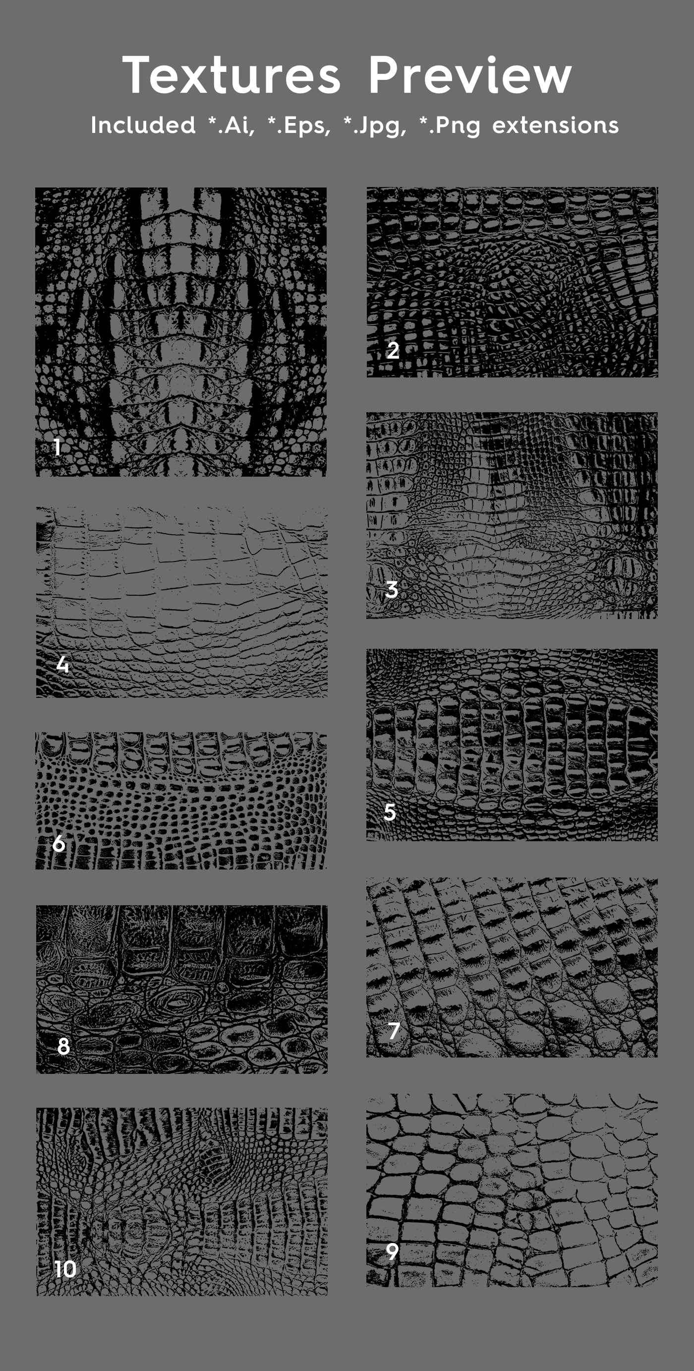 crocodile reptile skin leather texture background Overlay vector EPS png