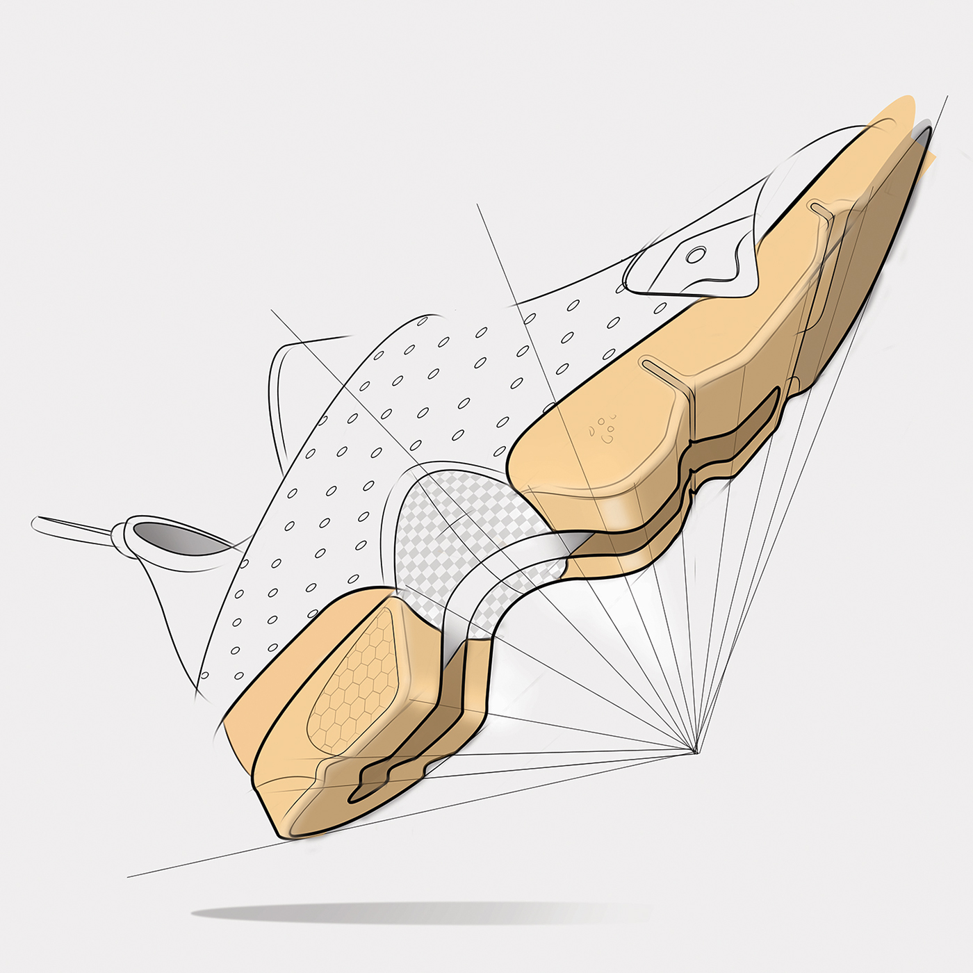 footwear design shoe design footwear sneaker boot adidas Nike Y3 reebok sketch