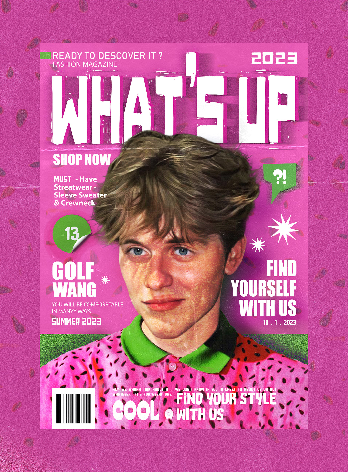 Graphic Designer Magazine Cover Magazine design design golf wang t-shirt print graphics golfwang magazine