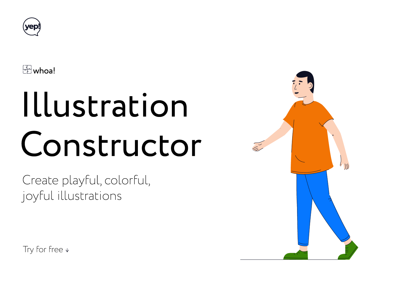 Character design  freebie ILLUSTRATION  kit template Vector Illustration