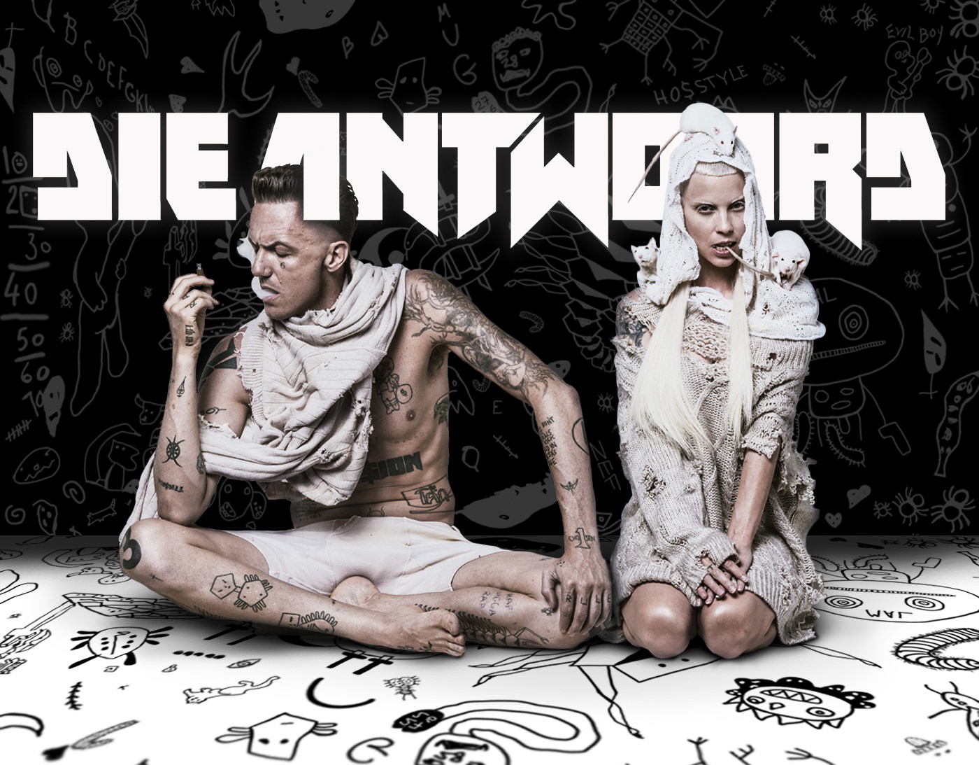 Website design Web Design  UX \ UI UI redesign hip hop music band Die Antwoord Zef
