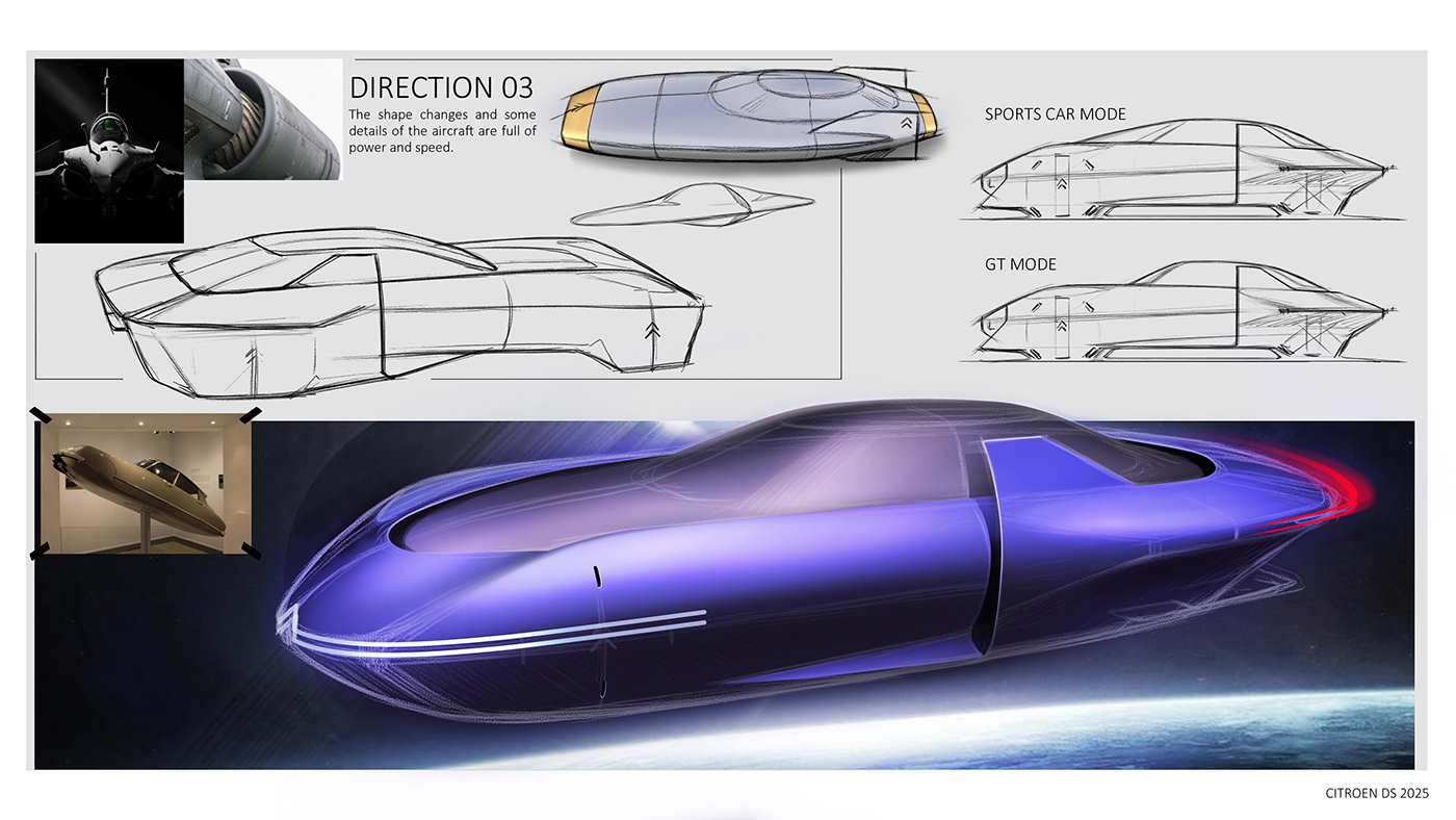 citroen exterior car design concept blender citroen DS Transportation Design