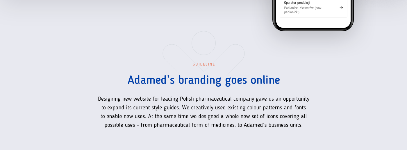 adamed UI ux Webdesign Website design system medicine pharmacy