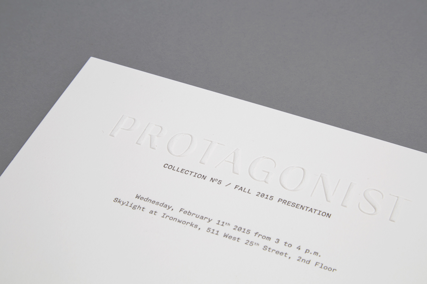 Invitation invite Vip Fall15 protagonist Collection