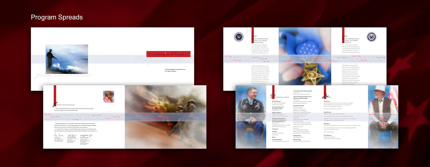 Program brochure design brochure annual report Collateral print design  print Events Military brand identity