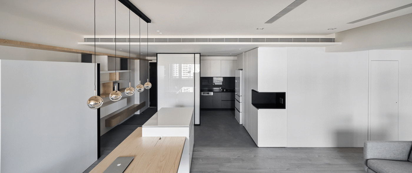 Black&white heycheese home design INDOT interior design  minimalist Residence taiwan White