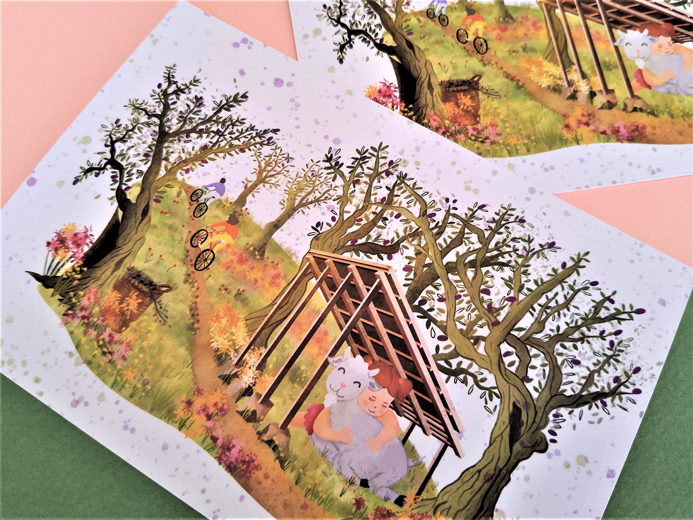 arboreal architectural argos art ILLUSTRATION  kartpostal lüleburgaz olivelo postcard visualart