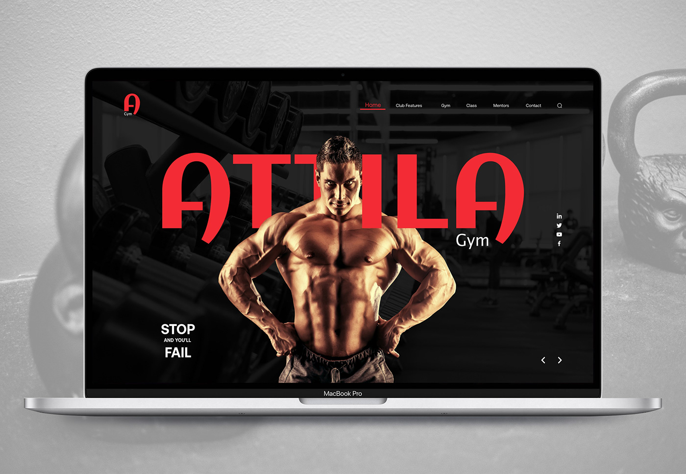 Attila designer gym Montreal Quebec sadmi UI ux UX design Web Design 