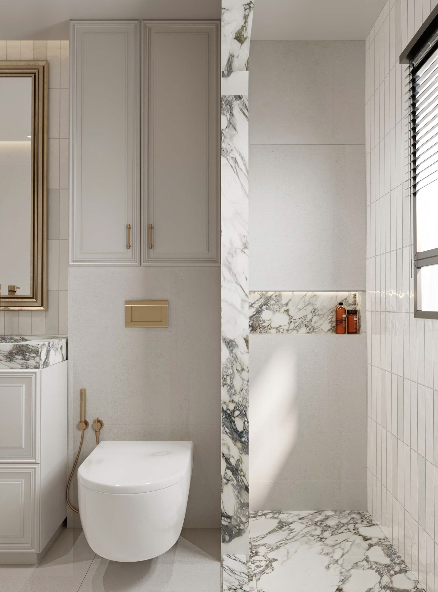 SHOWER bathroom design visualization interior design  3ds max vray Render archviz 3D