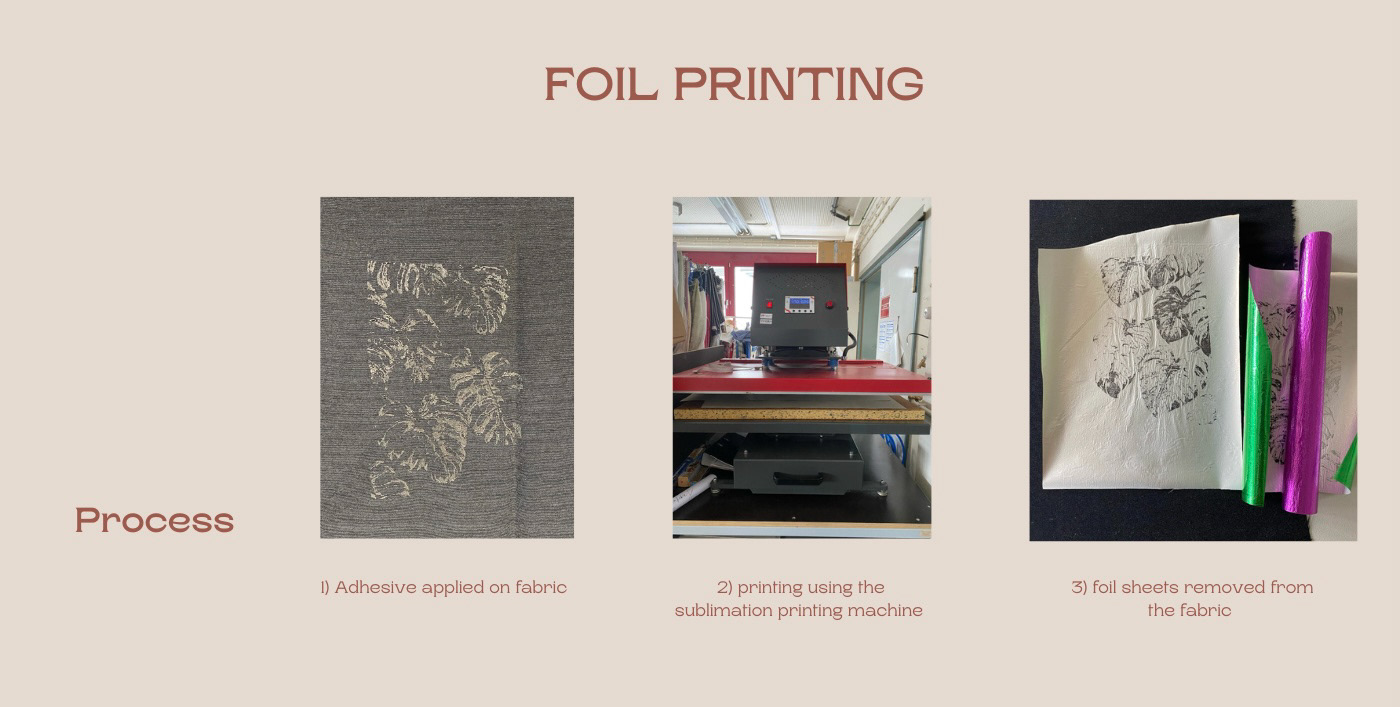 print design  flock foil glass burnout screen printing textile design  pattern surface design