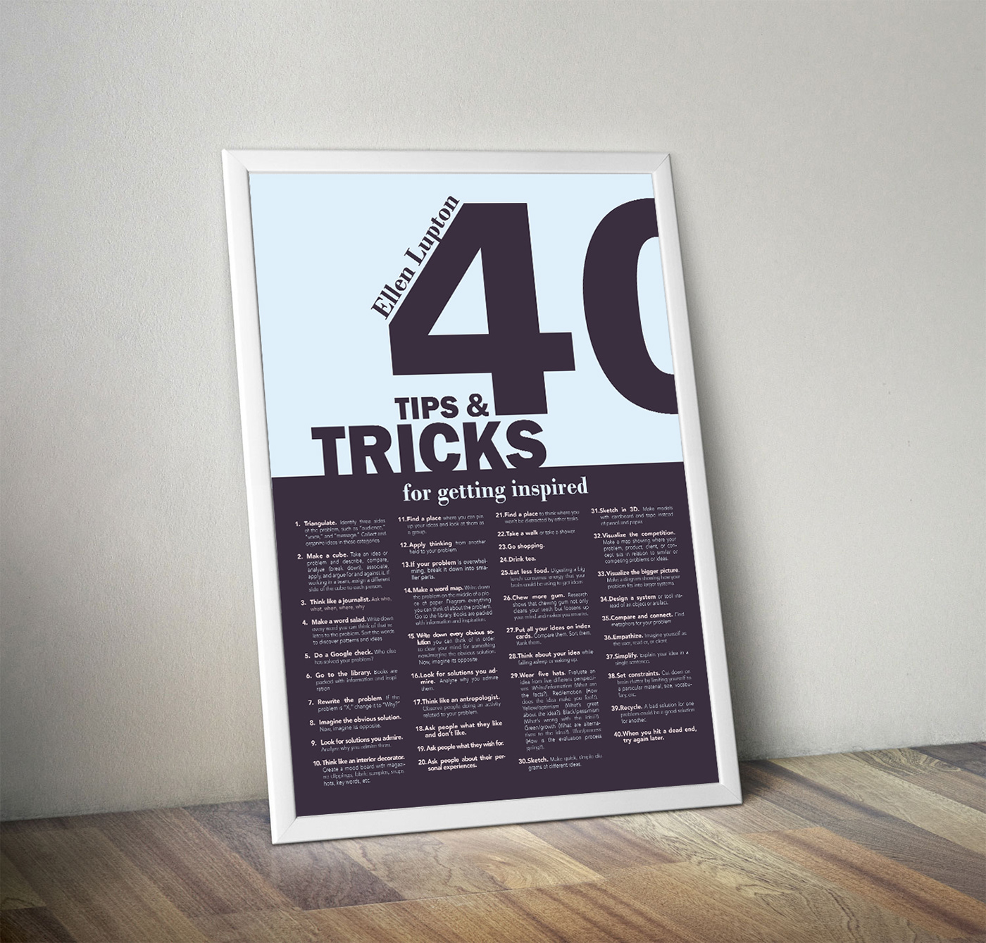 ellen lupton tips tricks getting inspired poster graphic design grafico