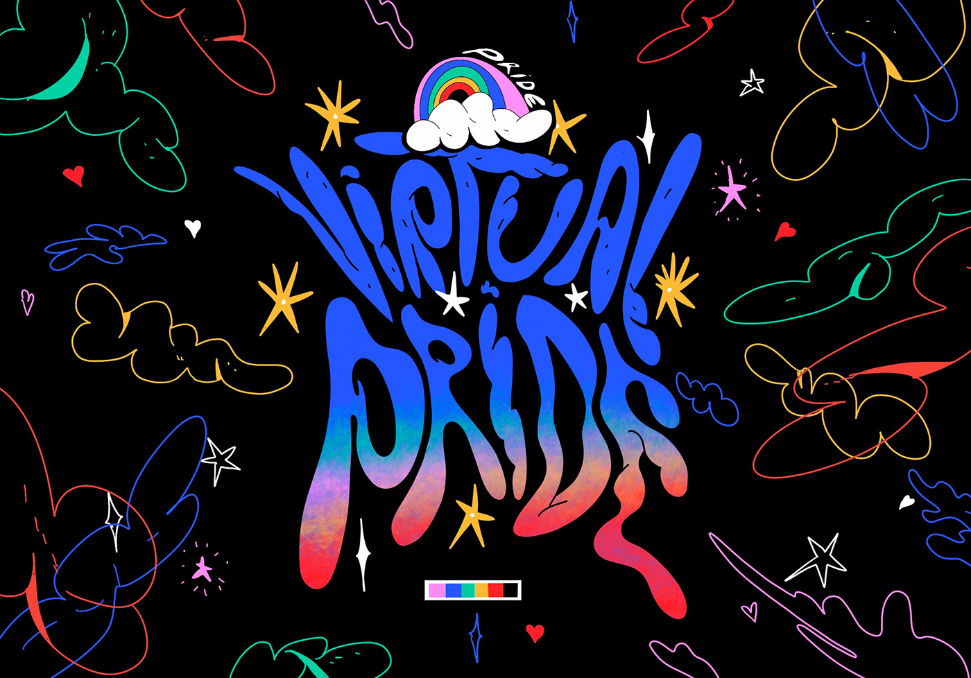 colours graphics ILLUSTRATION  LGBTQ pride pride 2021 vogue