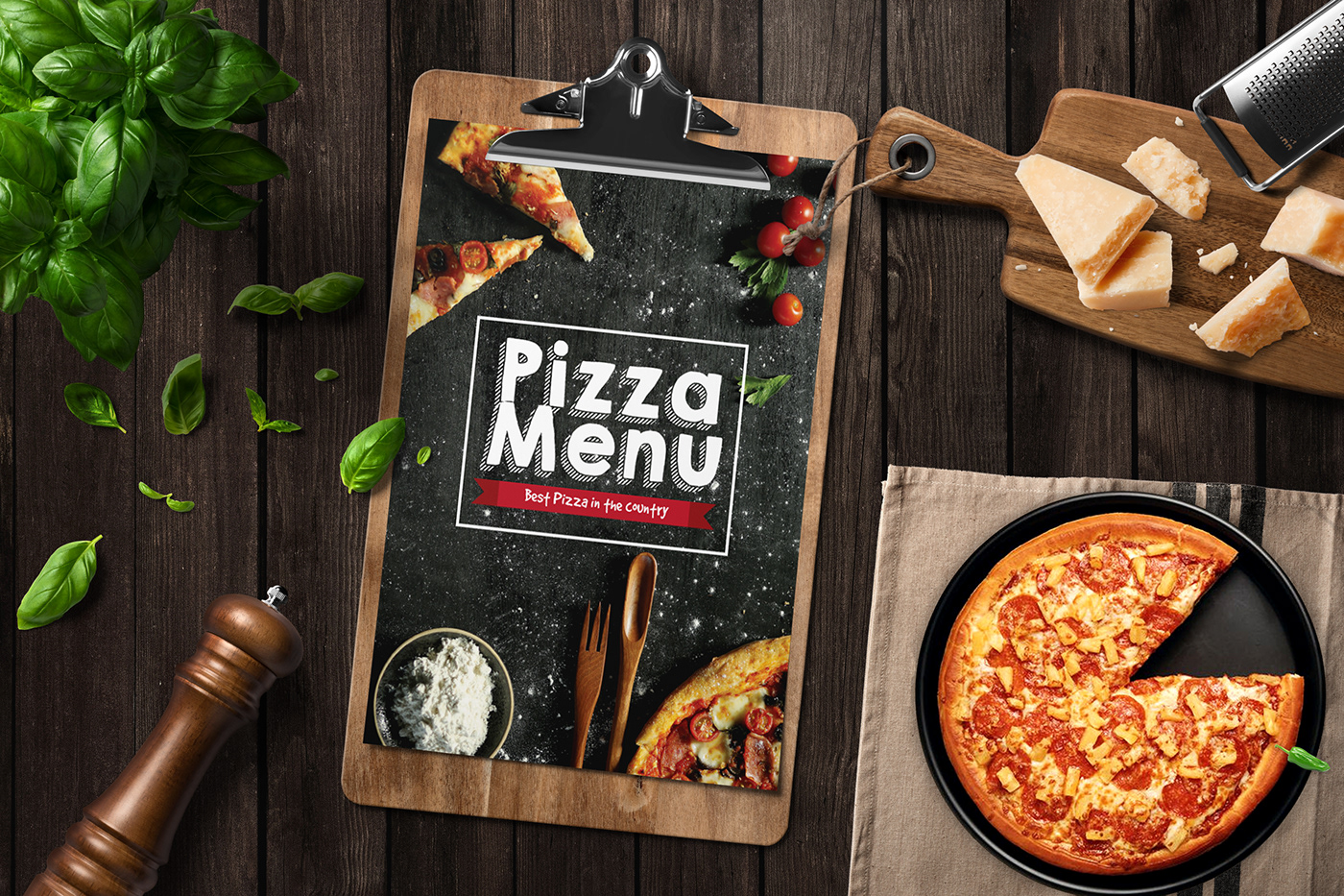 Pizza menu artistic template Layout print restaurant menu food menu Fast food menu minimal menu