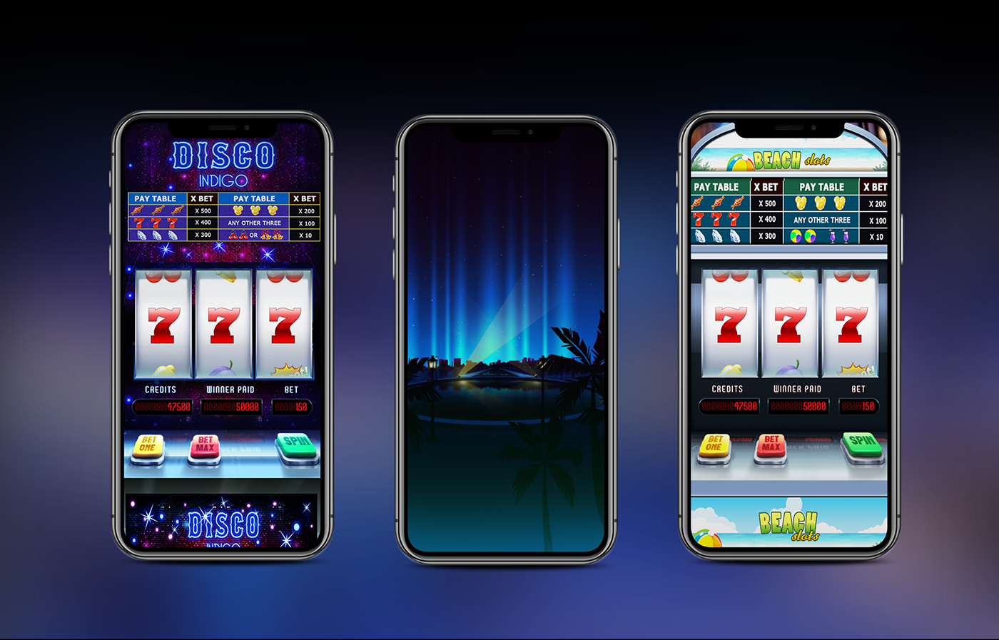 Slots game mobile casino yaato design photoshop GRAPHICSDESIGN android ios