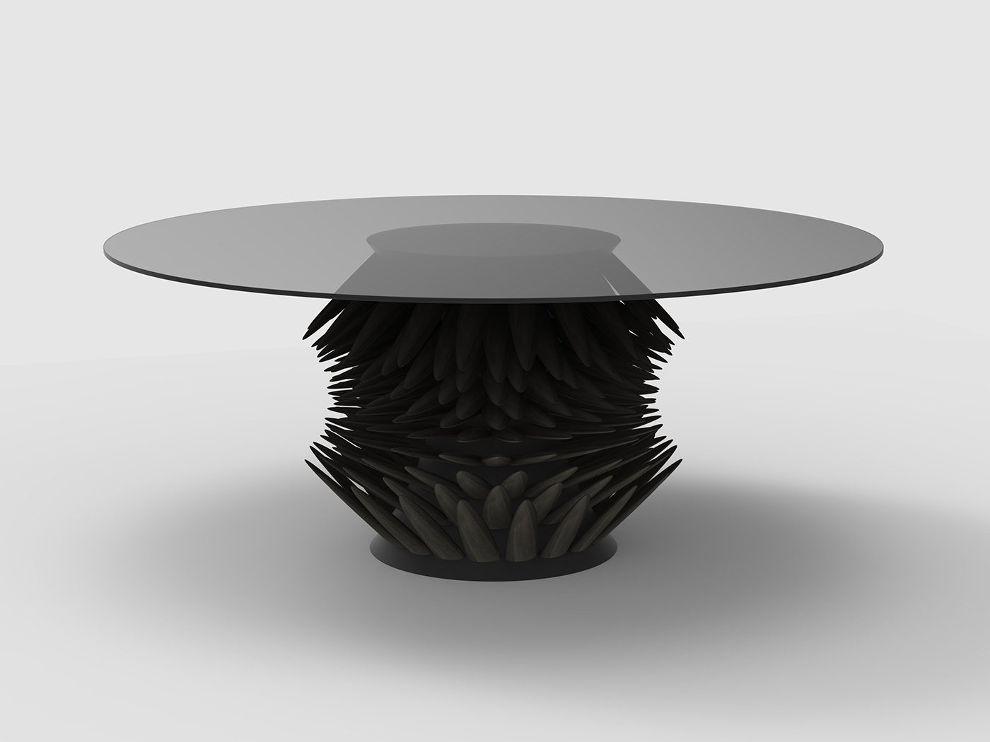 spine quill table furniture jason phillips design modern metal glass jason phillips jasonphillipsdesign
