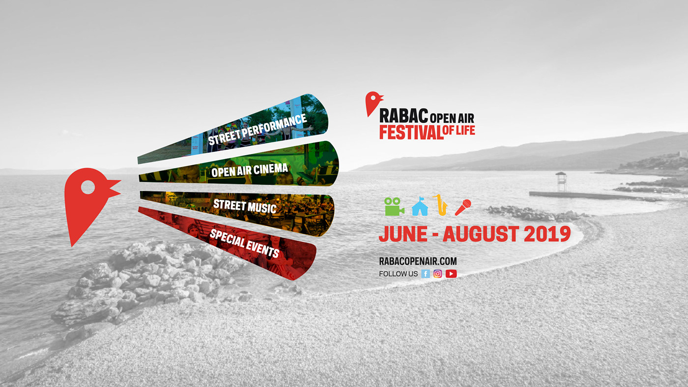 festival Event summer branding  graphic design  poreč Rabac Art Directions