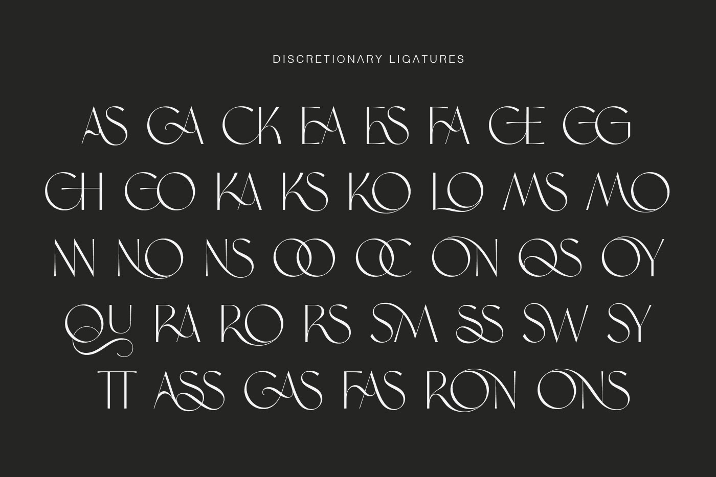display font font Ligatures light font modern Opentype sans serif thin Typeface typography  