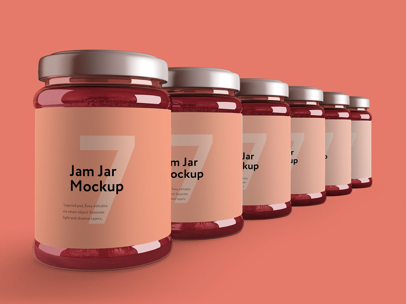 Download Jam jar mockup FREE SAMPLE on Behance