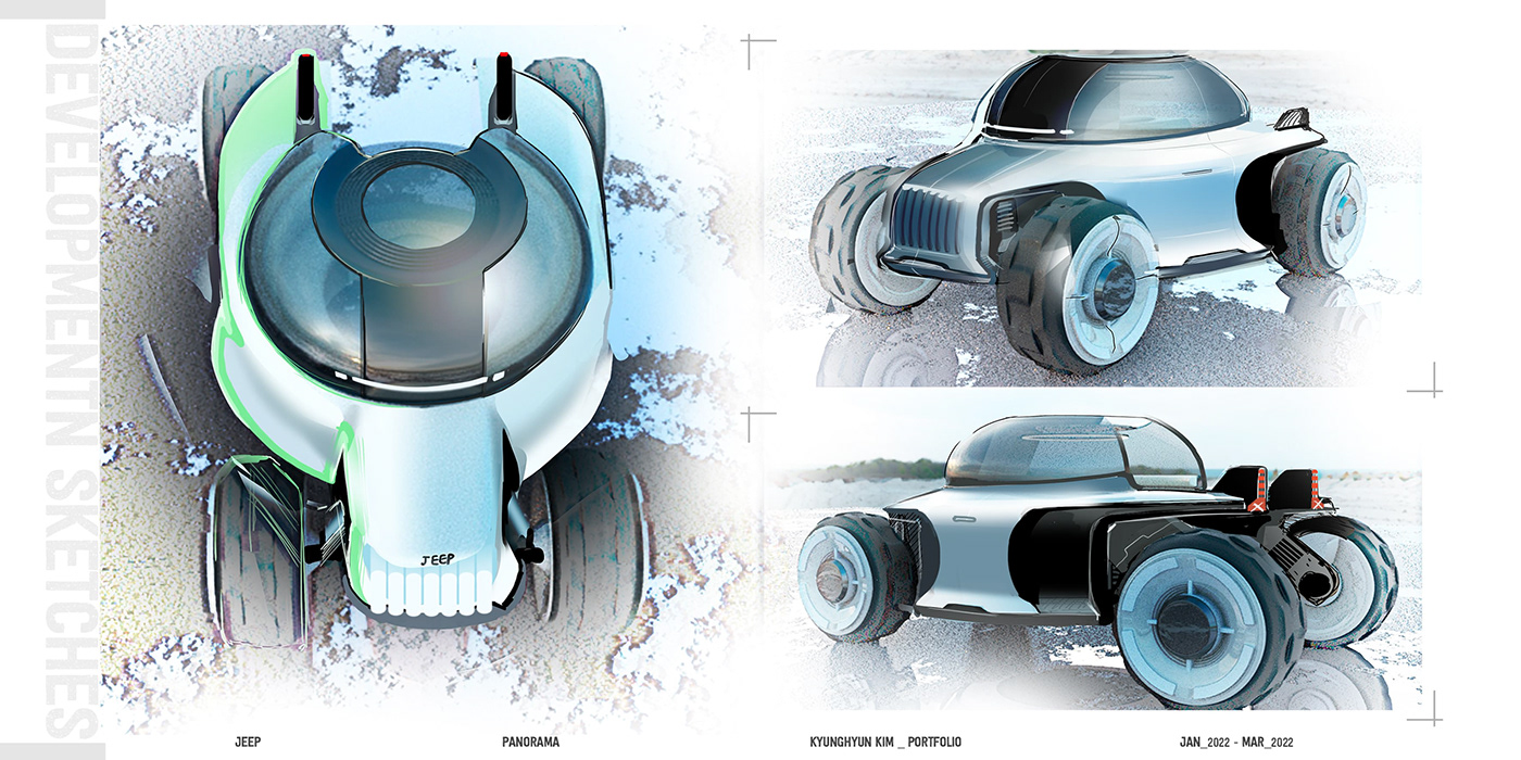automotive   car car design design mobility Mobility Design transportation jeep Render visualization