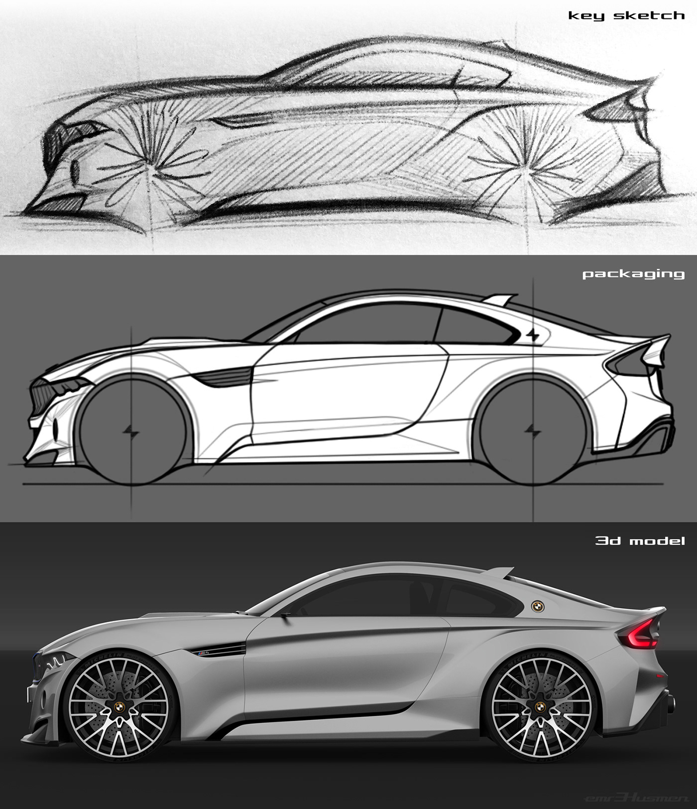 BMW cardesign concept CSL emrEHusmen future m4 m4csl Mpower munich