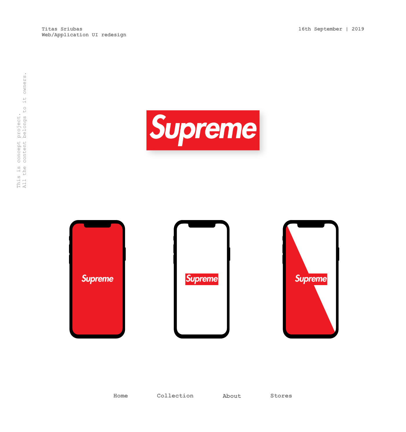 supreme design modern Unique UI ux branding  Appdesign inspiration uiinspiration