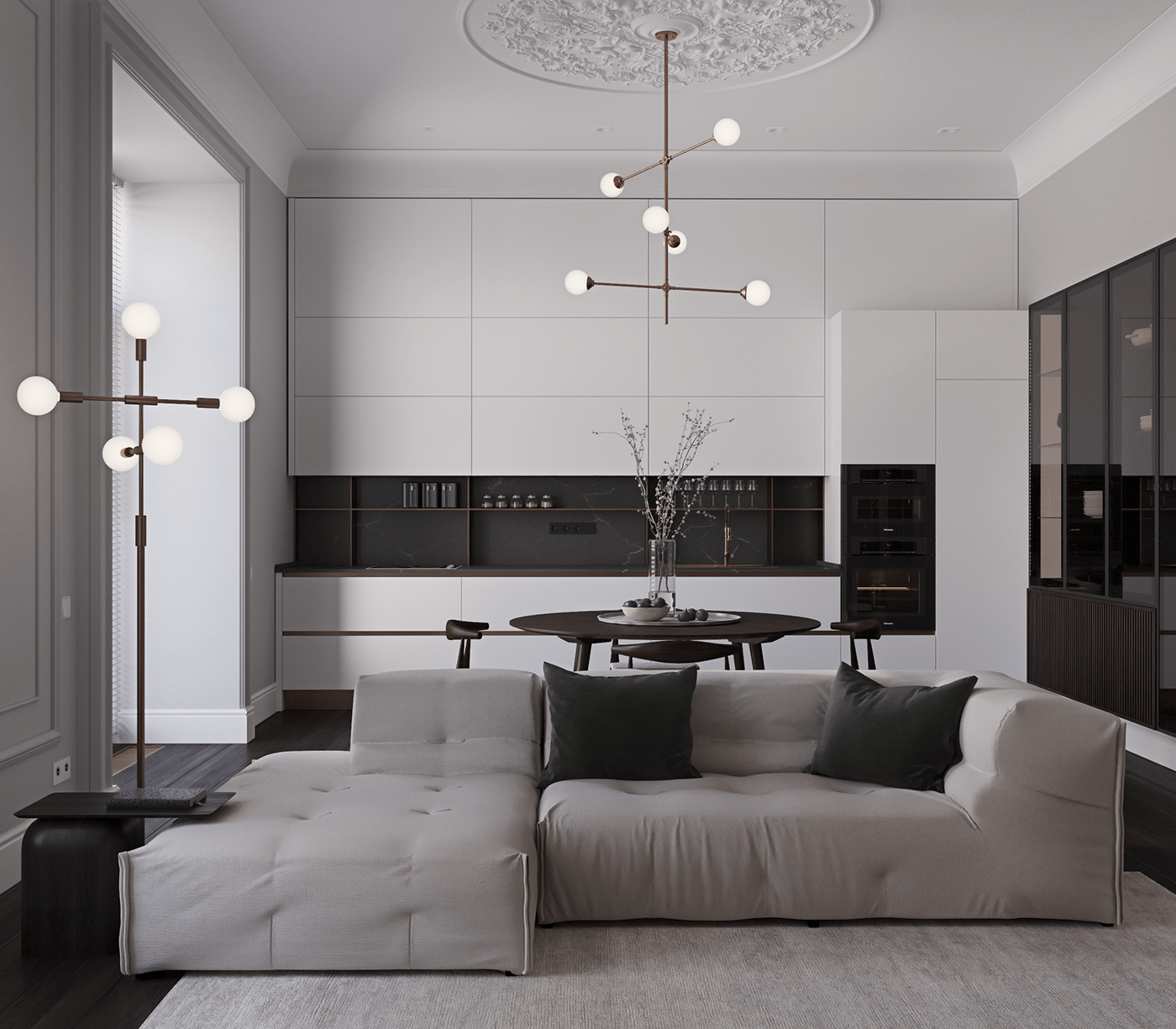 3D interior design  luxuryinterior modernclassic ukrainedesign visualization living room гостиная   дизайн интерьера интерьер