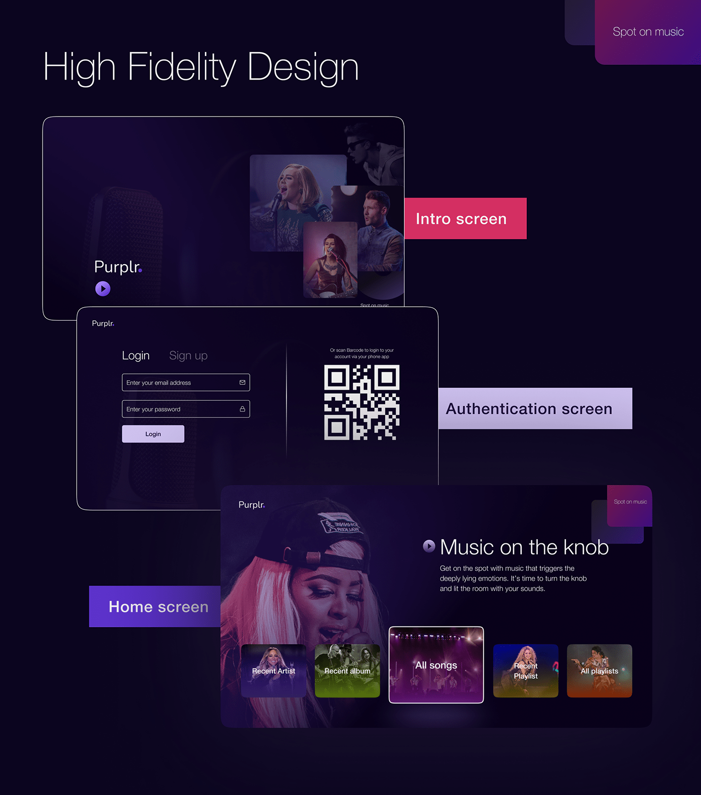 music app OTT tv tv design ui design UI/UX user interface smart app smart tv