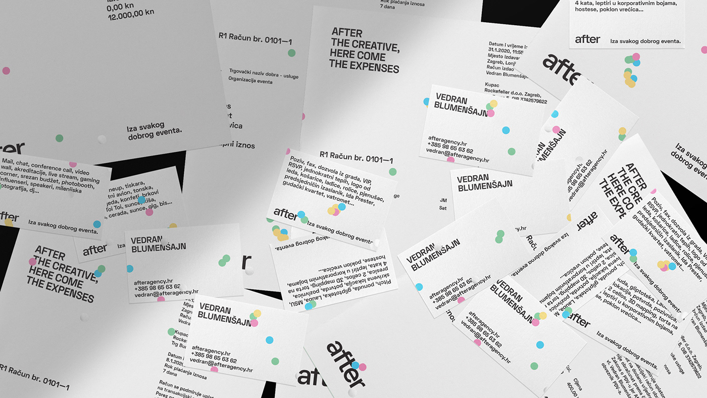 branding  visual identity graphic design  confetti after party naming Event agency