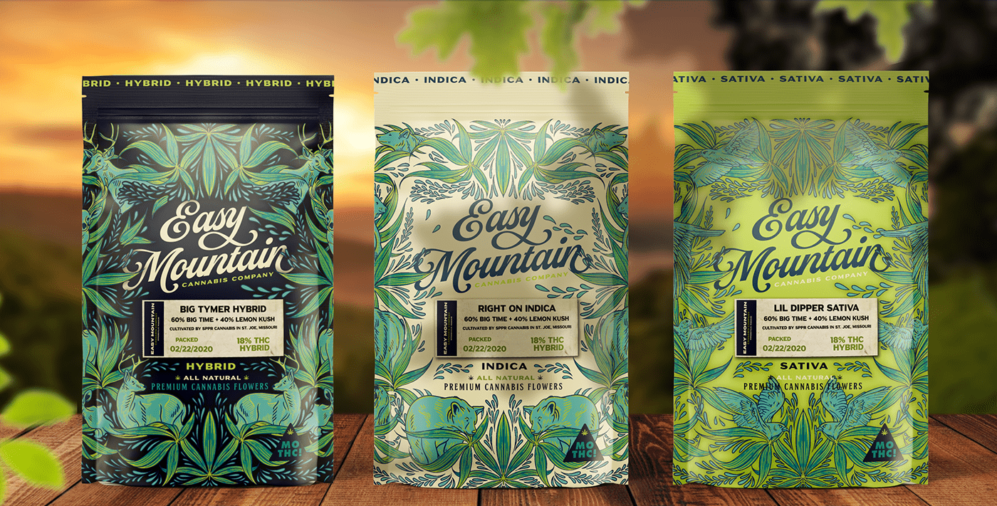 Cannabis Flower Bags - Marijuana Packaging Design
