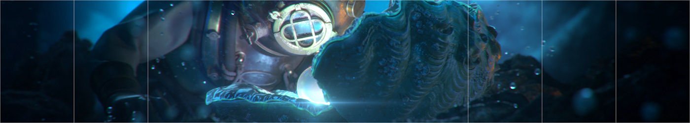 bubbles clam diver game jellyfish Leader Film Ocean pearl sea underwater