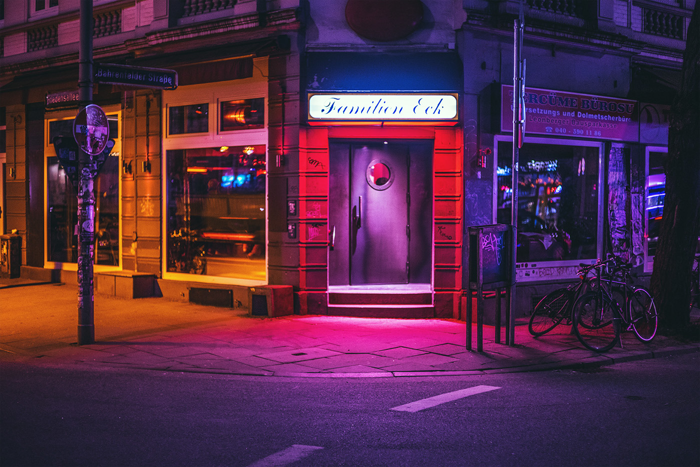 night lowlight hamburg Street