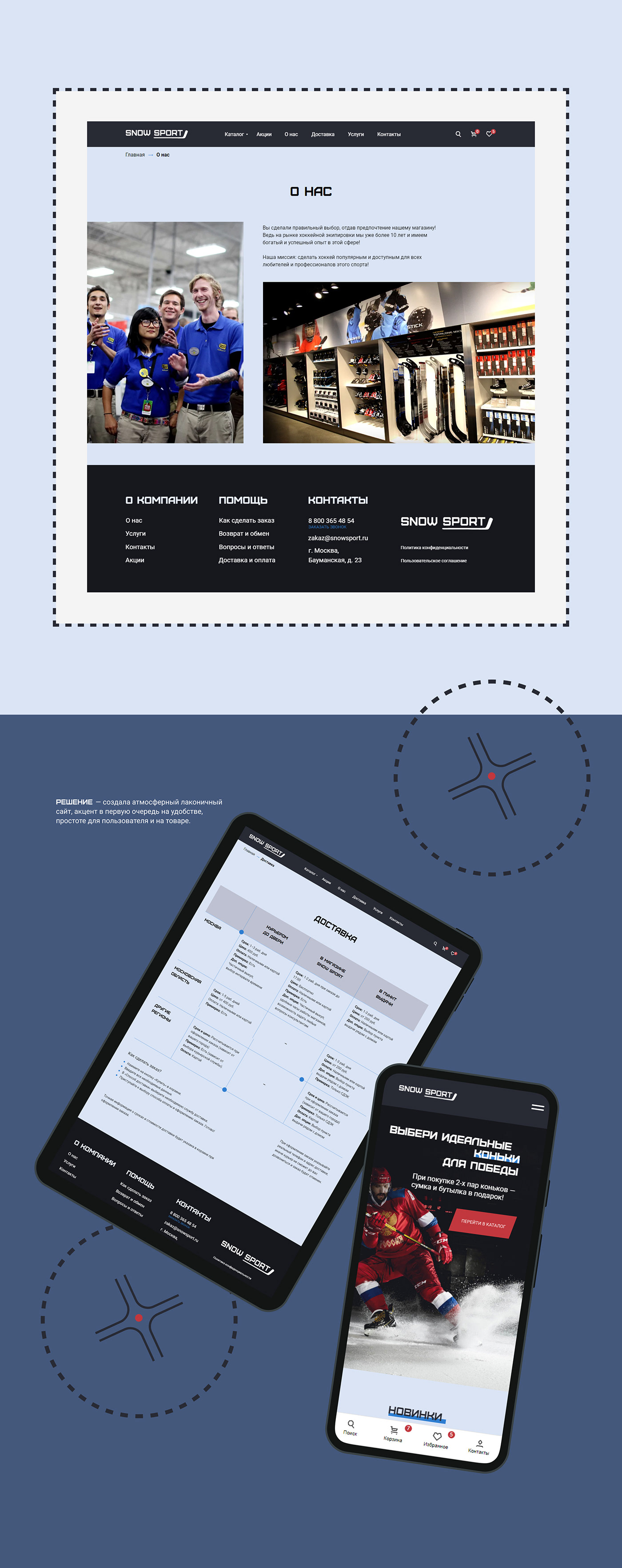 app design Figma UI/UX веб-дизайн дизайн сайта интернет-магазин коньки сайт спорт фирменный стиль