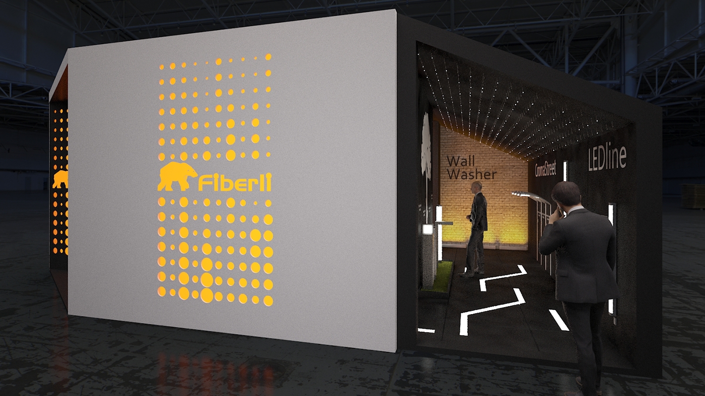 Stand booth Exhibition  light design light+building istanbul led