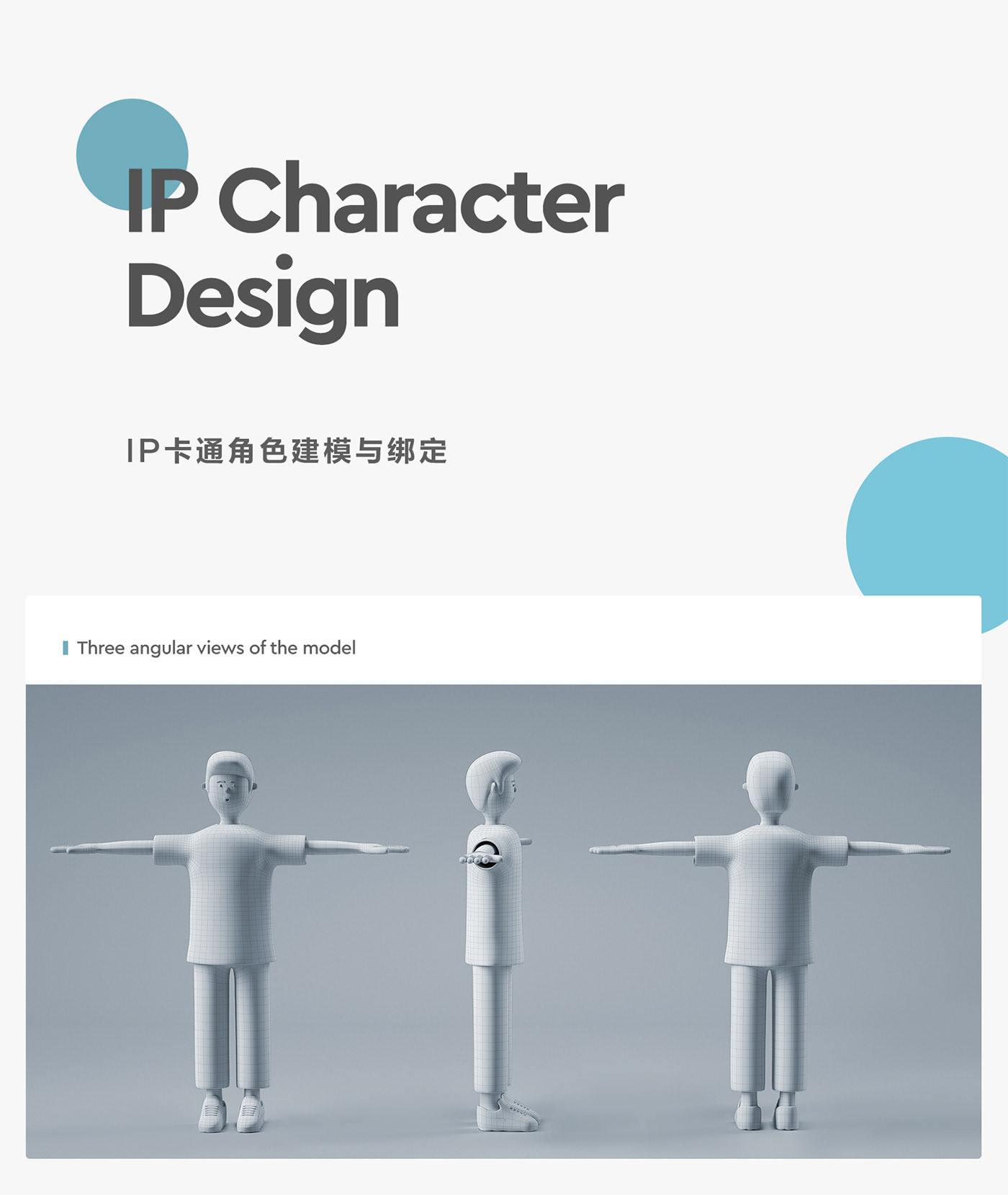 modeling and binding summary Character IP c4d oc