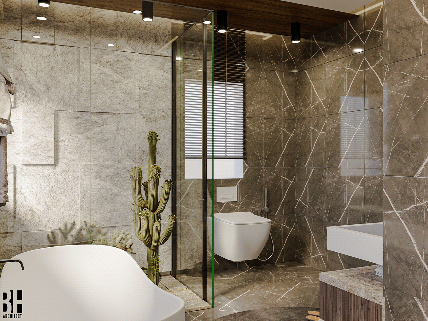 bedroom Interior design bathroom Master suite Villa residential interiordesign visualiation