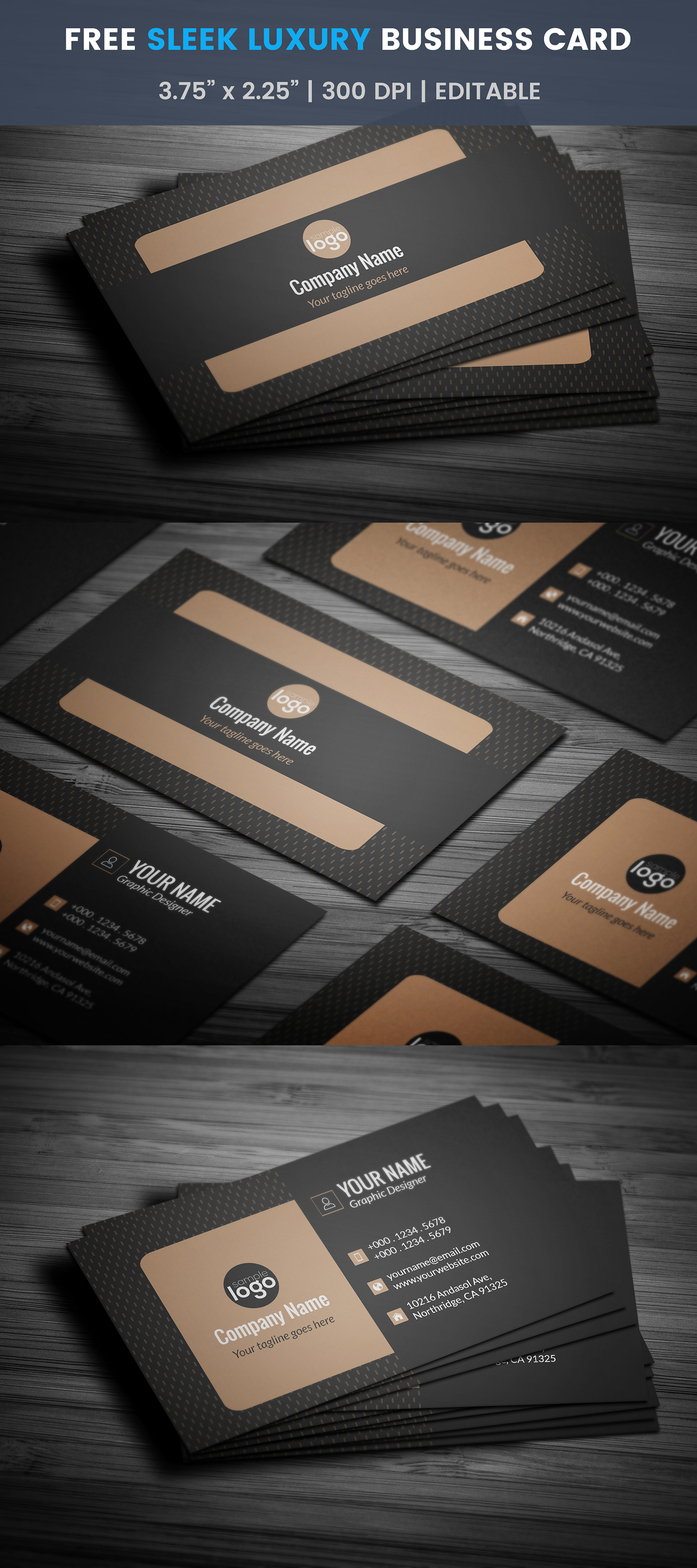 Free Generic Business Cards on Behance In Generic Business Card Template