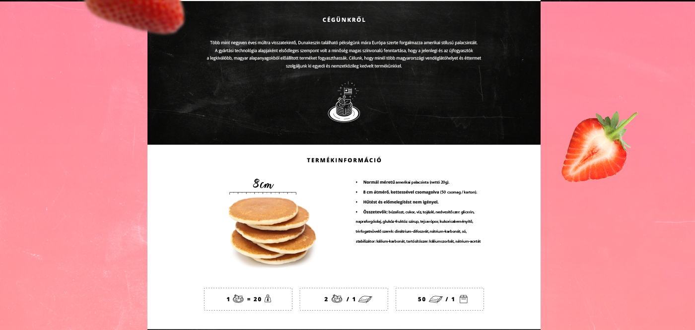pancake landing page Webdesign Food  personalized UI ux icons ice cream american
