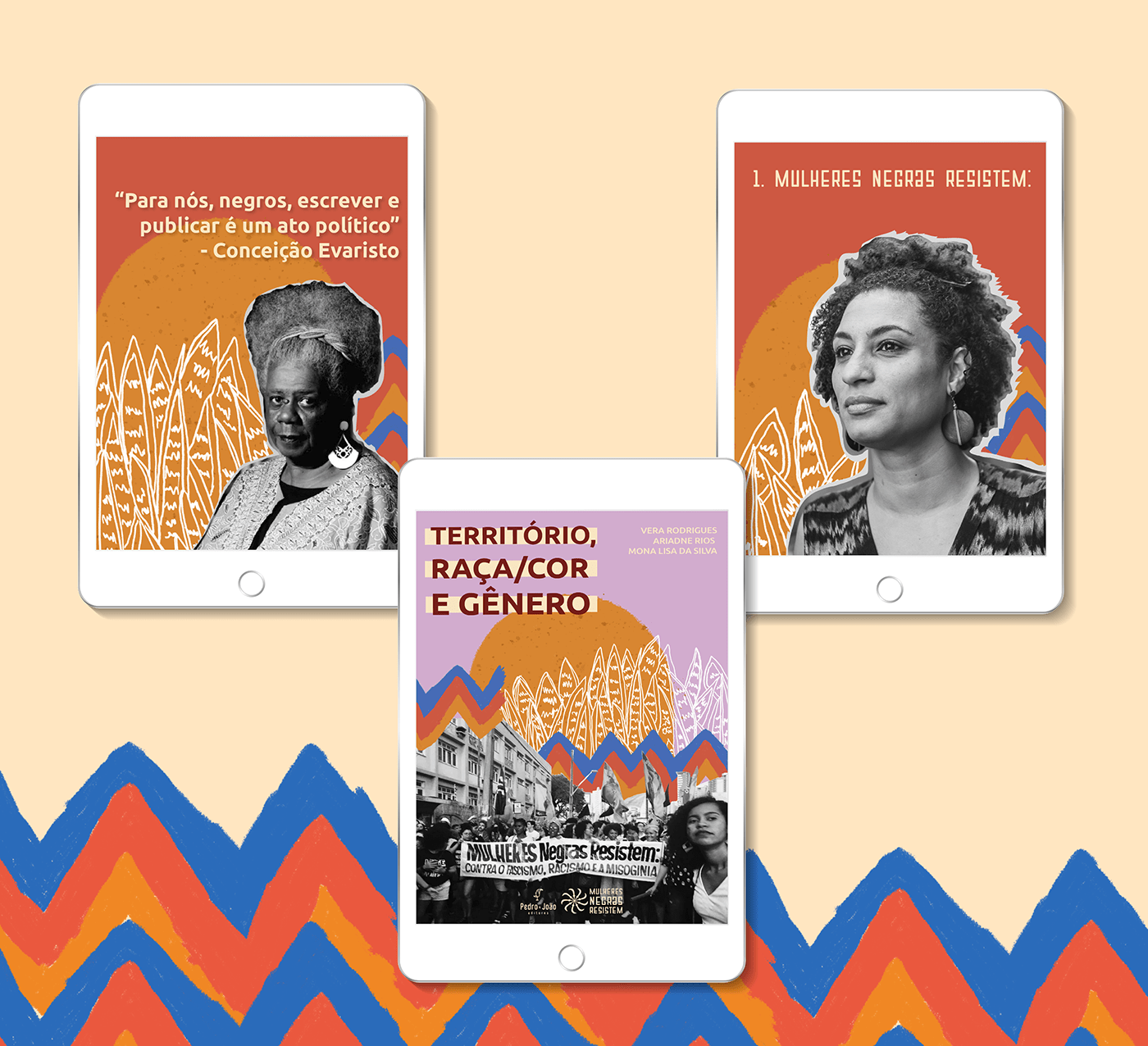 colagem design e-book Livro Mulheres negras negra negras Politica Preta