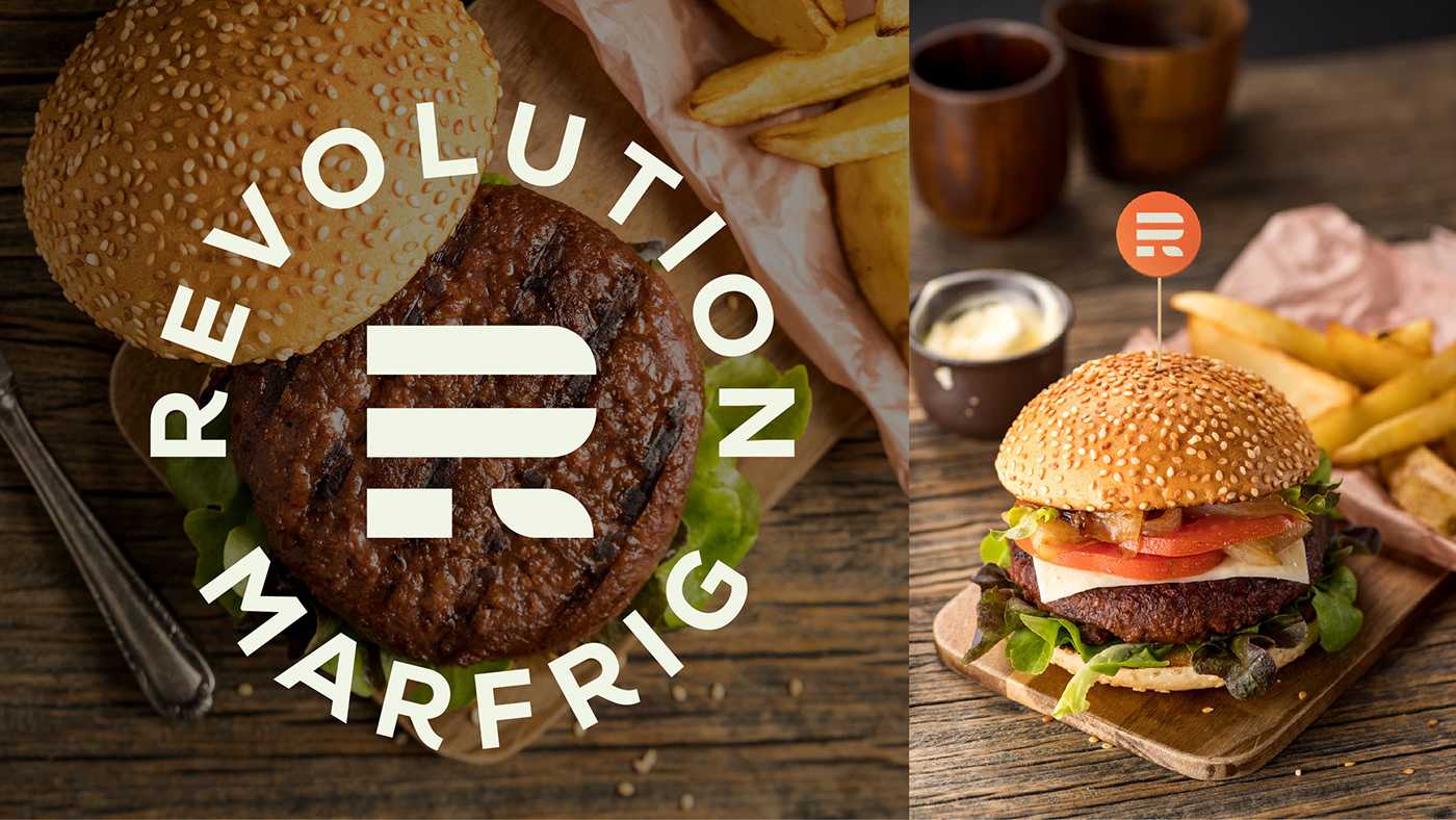 burger identity logo Logotype mark Packaging Plant Plant Based