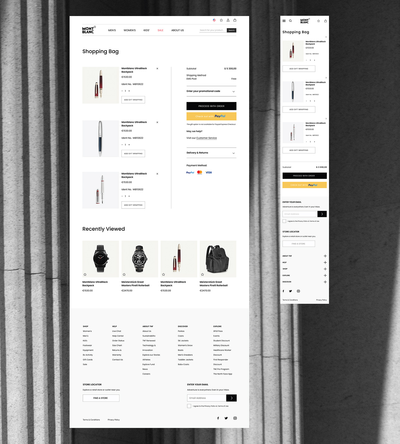 UI UI/UX Web Design  Website app Ecommerce Fashion  minimal redesign store