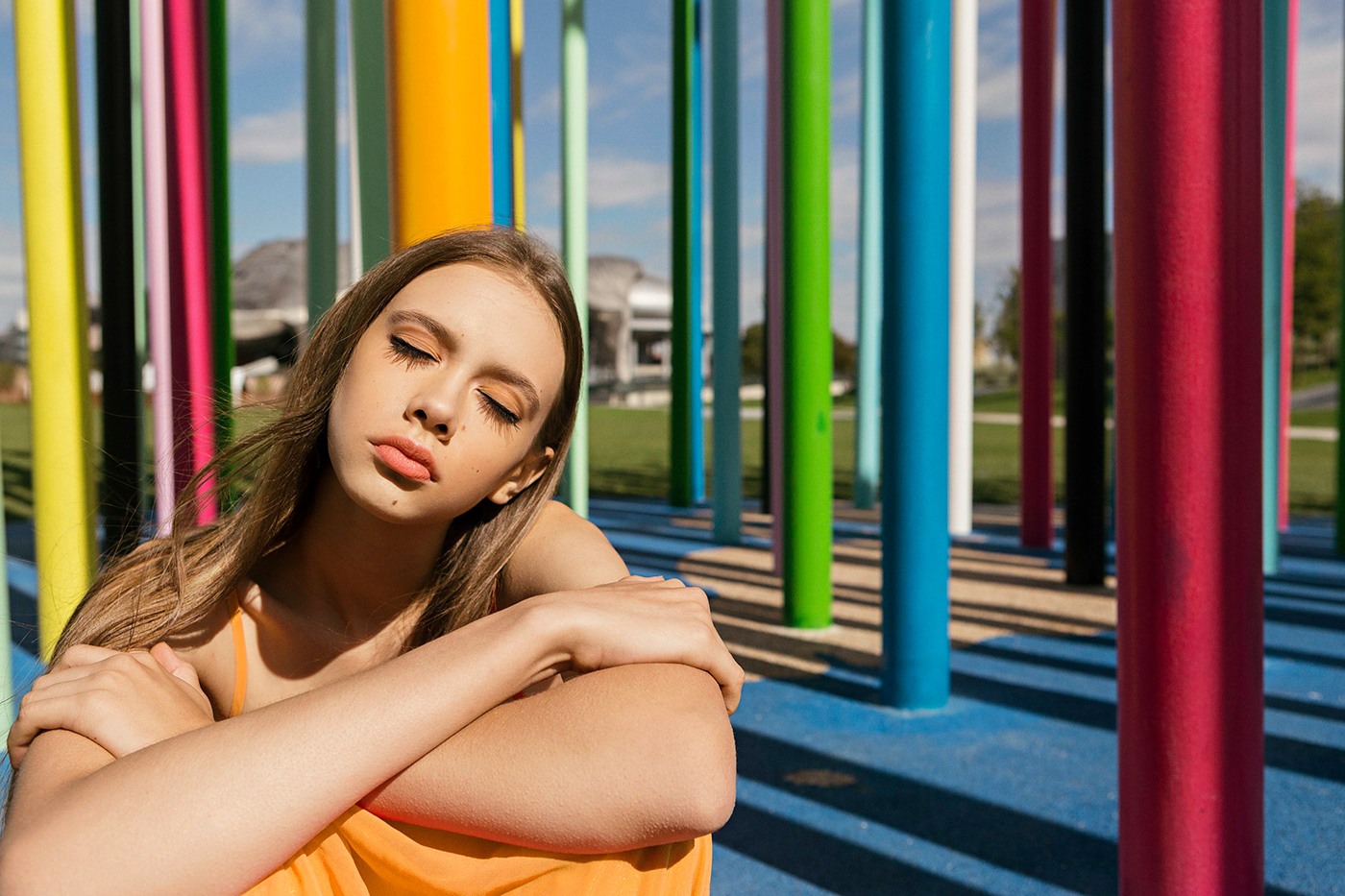 moda Fashion  portrait urbanphotography streetstyle colors Technicolors teenager dresses modeltest
