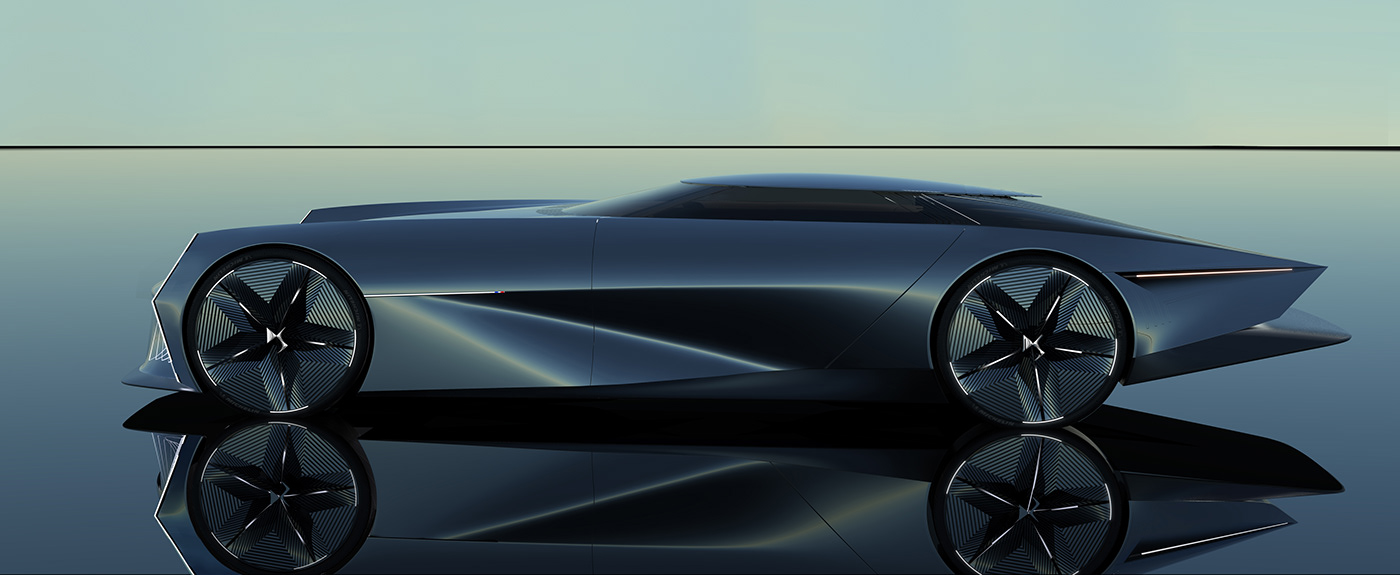 3D automobile automotive   car cardesign citroen concept DS exterior sketch