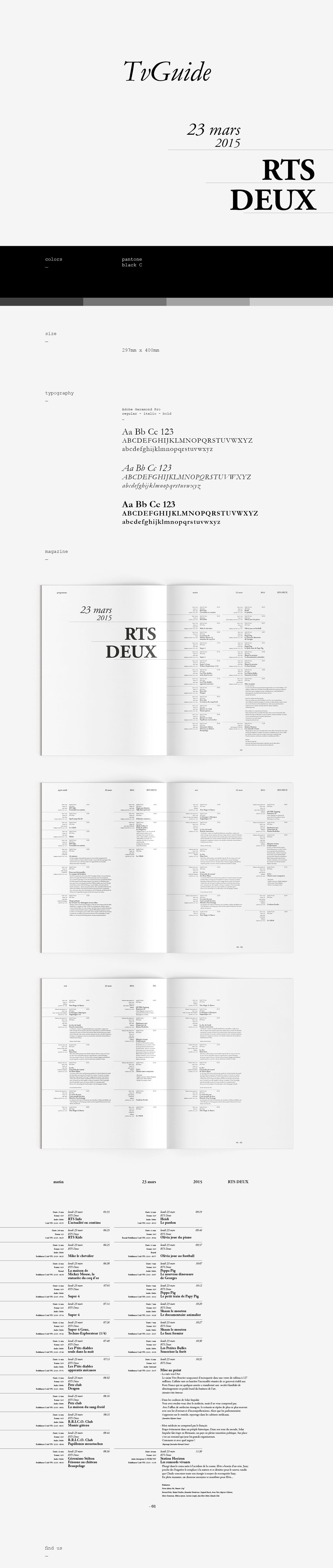 magazine tvguide graphicdesign swiss print design pure typography  