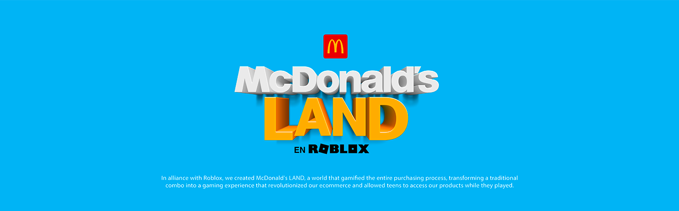 Cover, description and inspiration for the McDonald's LAND project, a gamer idea for Latin America.