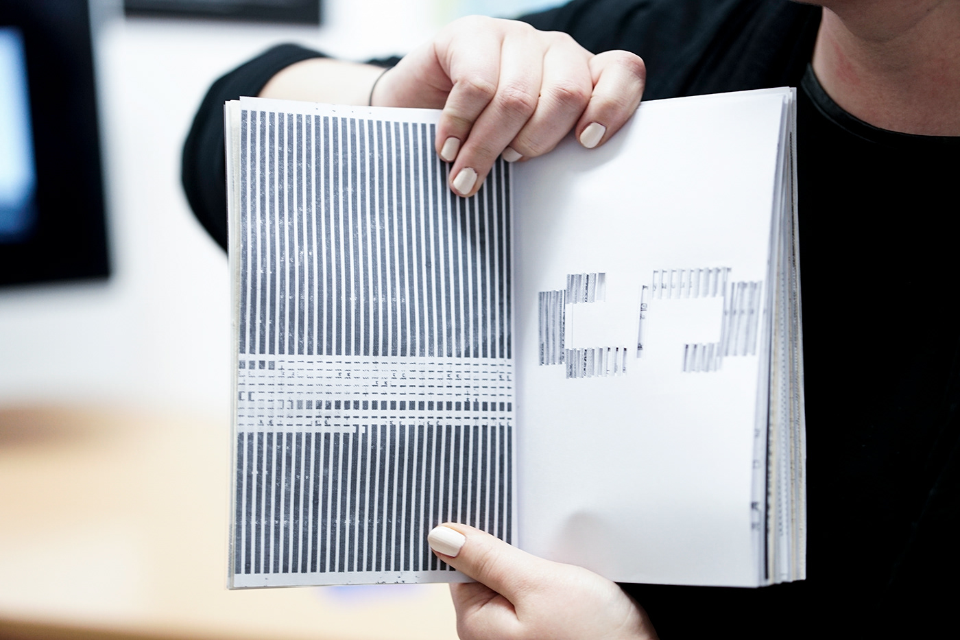 print dot matrix experimental typography   oki microline pin art design publication
