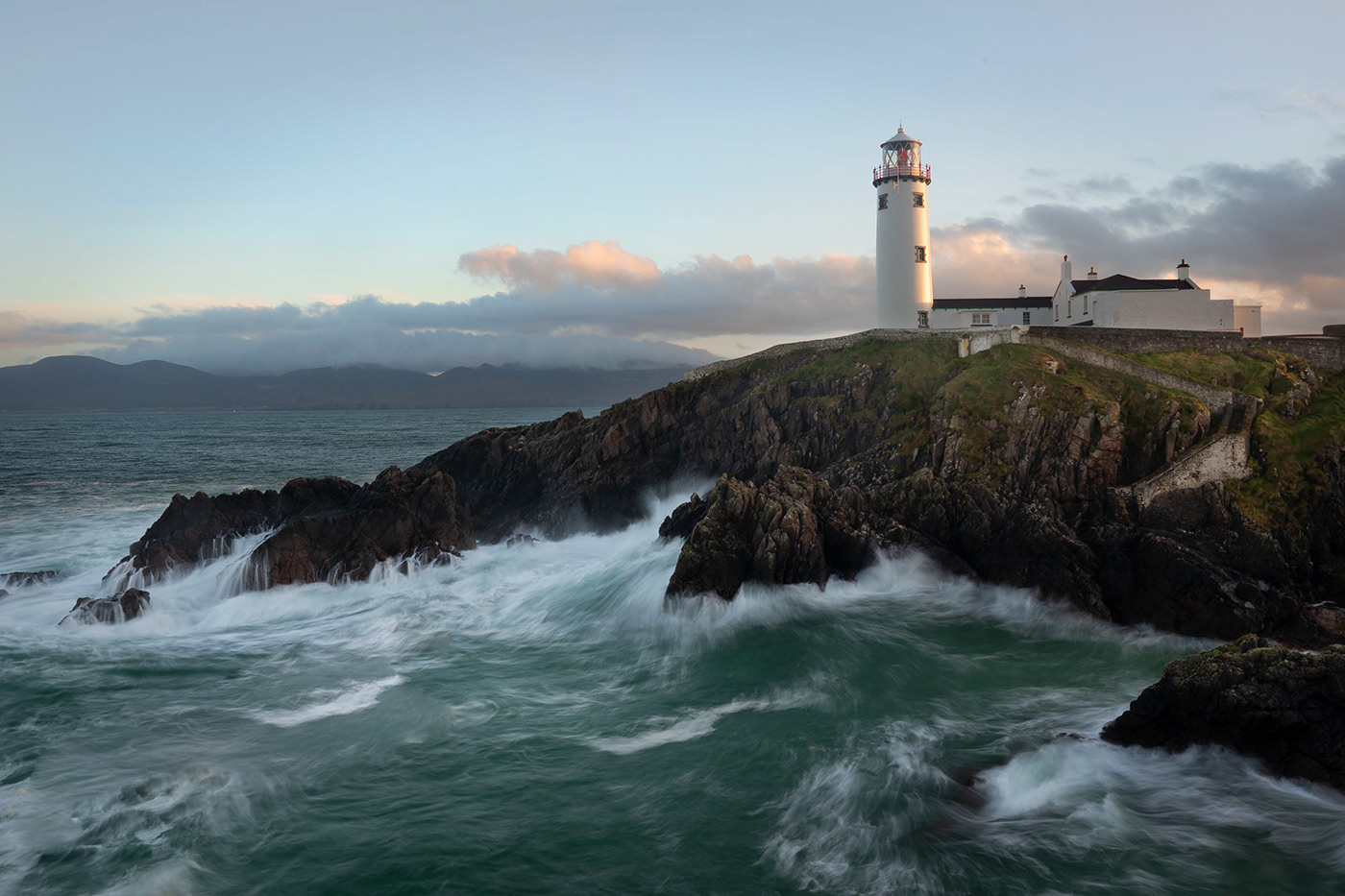 Ireland Irish landscape Landscape lighthouse long exposure Photography  rough seas SKY Travel waves