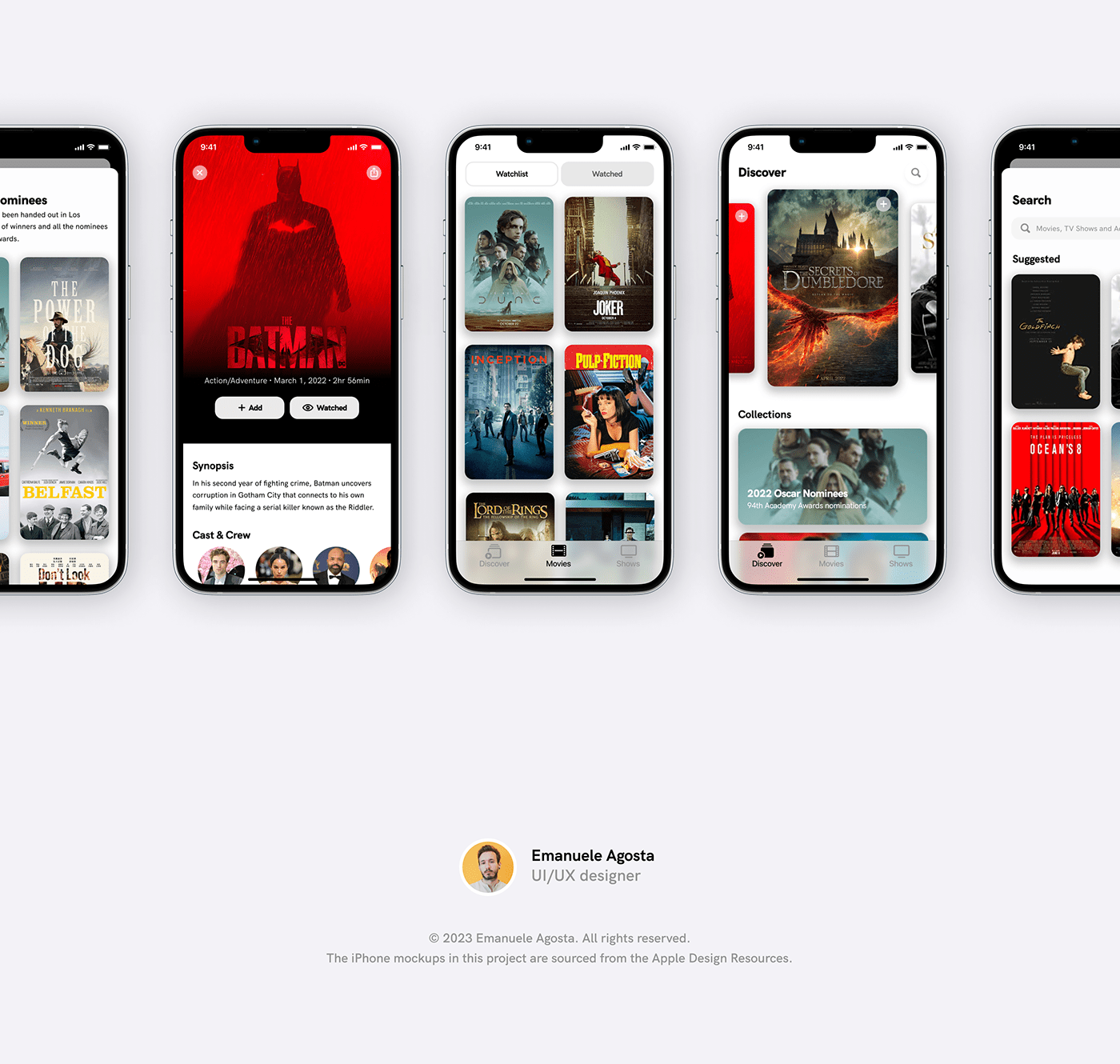 app design Entertainment ios Movies shows tv ui design user experience user interface ux